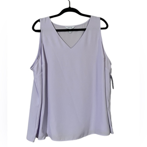 Nine West 1X enlighten purple v-neck essential tank NWT‎